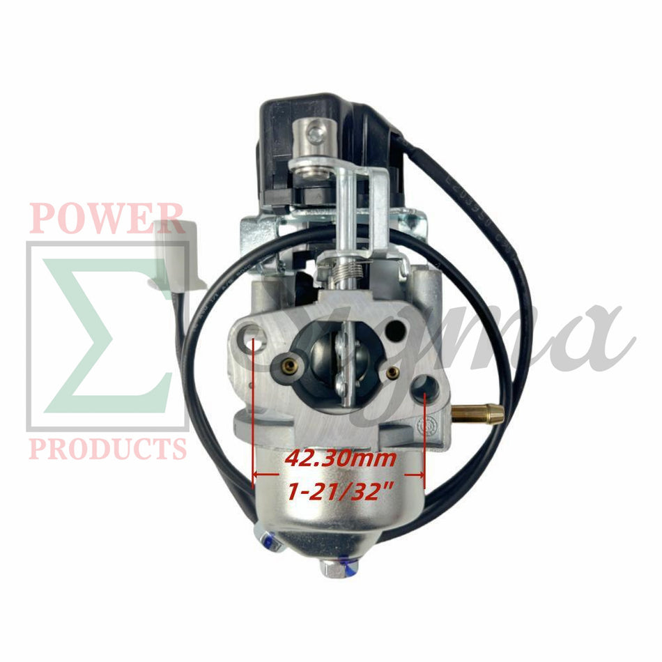 Carburetor with fuel line and stepper motor- Replacement for Predator Open Frame Inverter Generator 4550-Watt Surge 3650W Running (SKU# 59192, 59189, 59303) image 1