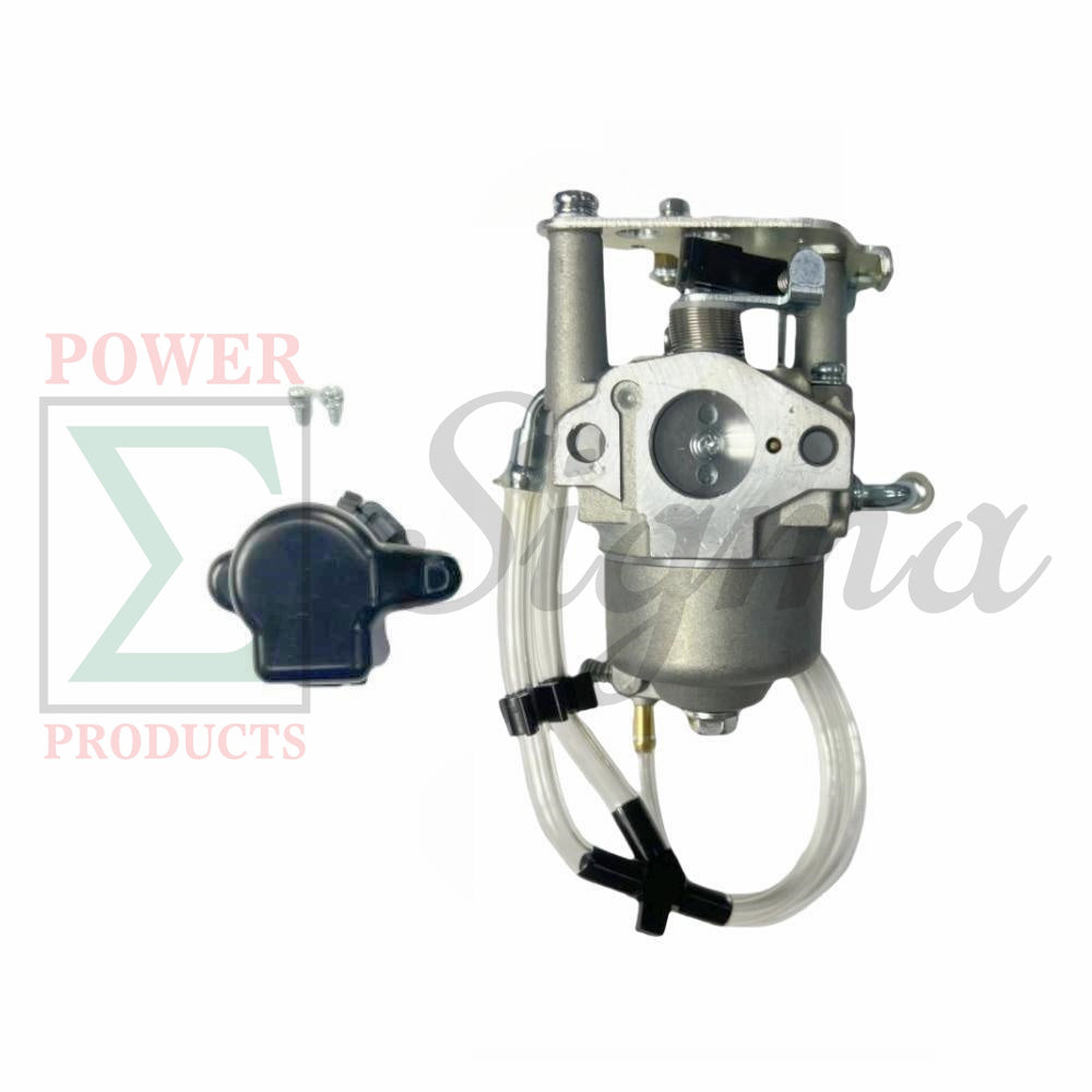 Carburetor for Sigma SG4000iS SG4000iSCO 4000/3300W Inverter Generator for Champion 2000W 73536i for Genmax GM3200i GM3300i 145cc Inverter Generator– Stepper Motor NOT Included image 0