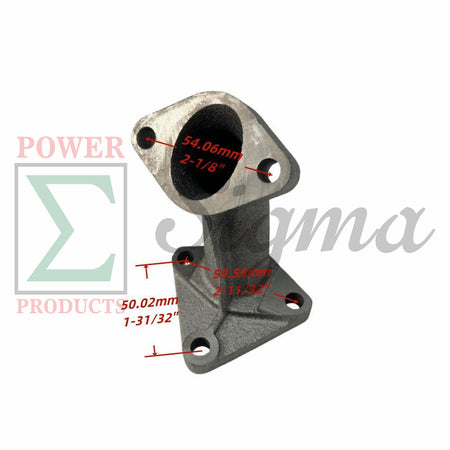 Muffler and 45-Degree Manifold with Bolts & Gaskets for Predator 13HP 420cc Engines (60340, 60349, 69736) for DuroMax 16HP/18HP XP16HPE XP18HPE Engines image 3