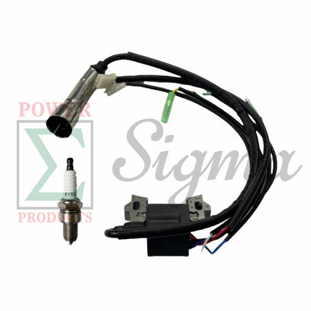 Ignition Coil with bolts and Spark Plug--Compatible Replacement for PREDATOR Open Frame Inverter Generators 8750W Surge / 7000W Running (SKU# 71340, 59190) image 0