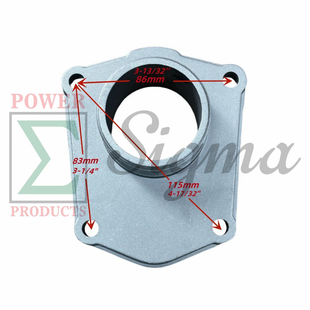 4-Bolt Design Inlet W/ NPT Thread for Predator 2” in. 212cc Gasoline Engine Semi-Trash Water Pump—Fits SKU# 63405 56160 image 1