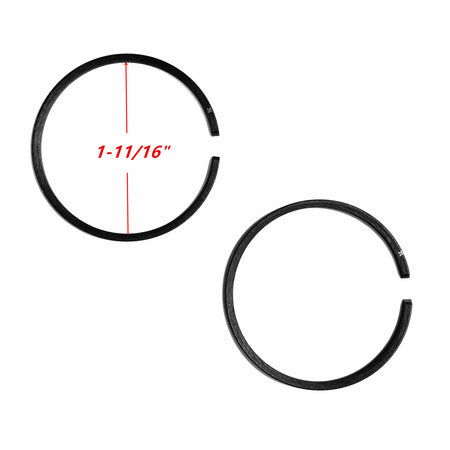Piston Kit With Ring Pin Clip For 2HP 2-Stroke 2-Cycle 63CC 64CC Gas Generator image 5