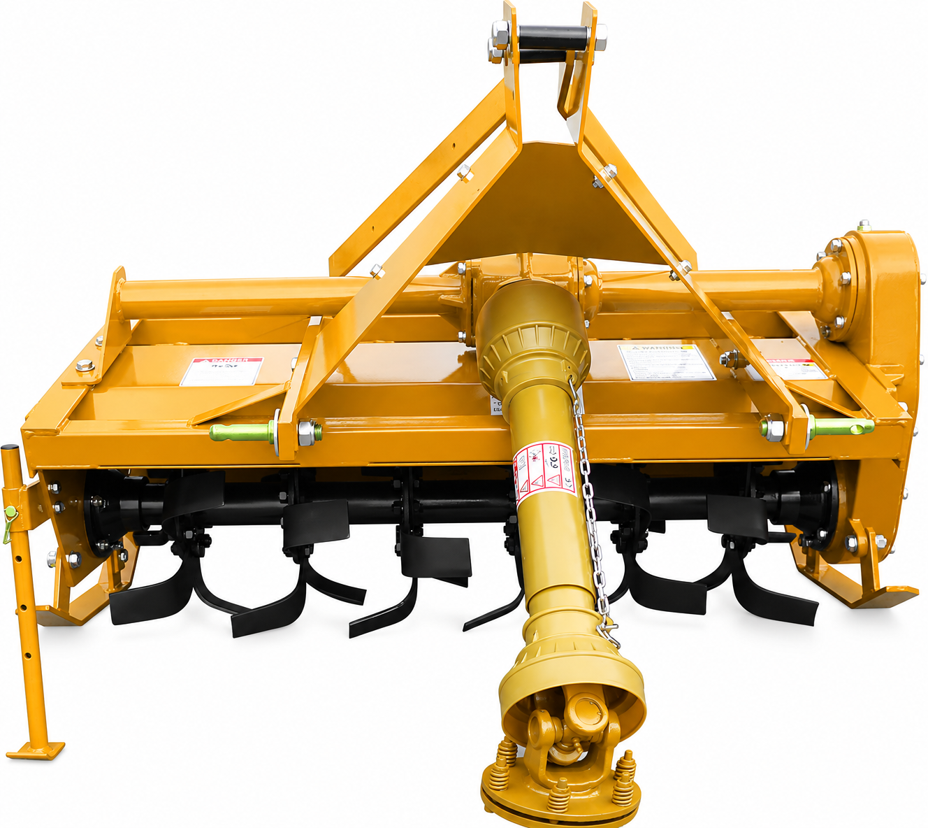 Sigma Heavy Duty 3 Point Hitch Rotary Tiller 4' FT 48" In. Work with 3 PT CAT I Hitch Tractor PTO Driven Gear Drive With PTO Shaft--Recommended Tractor HP 20-35HP