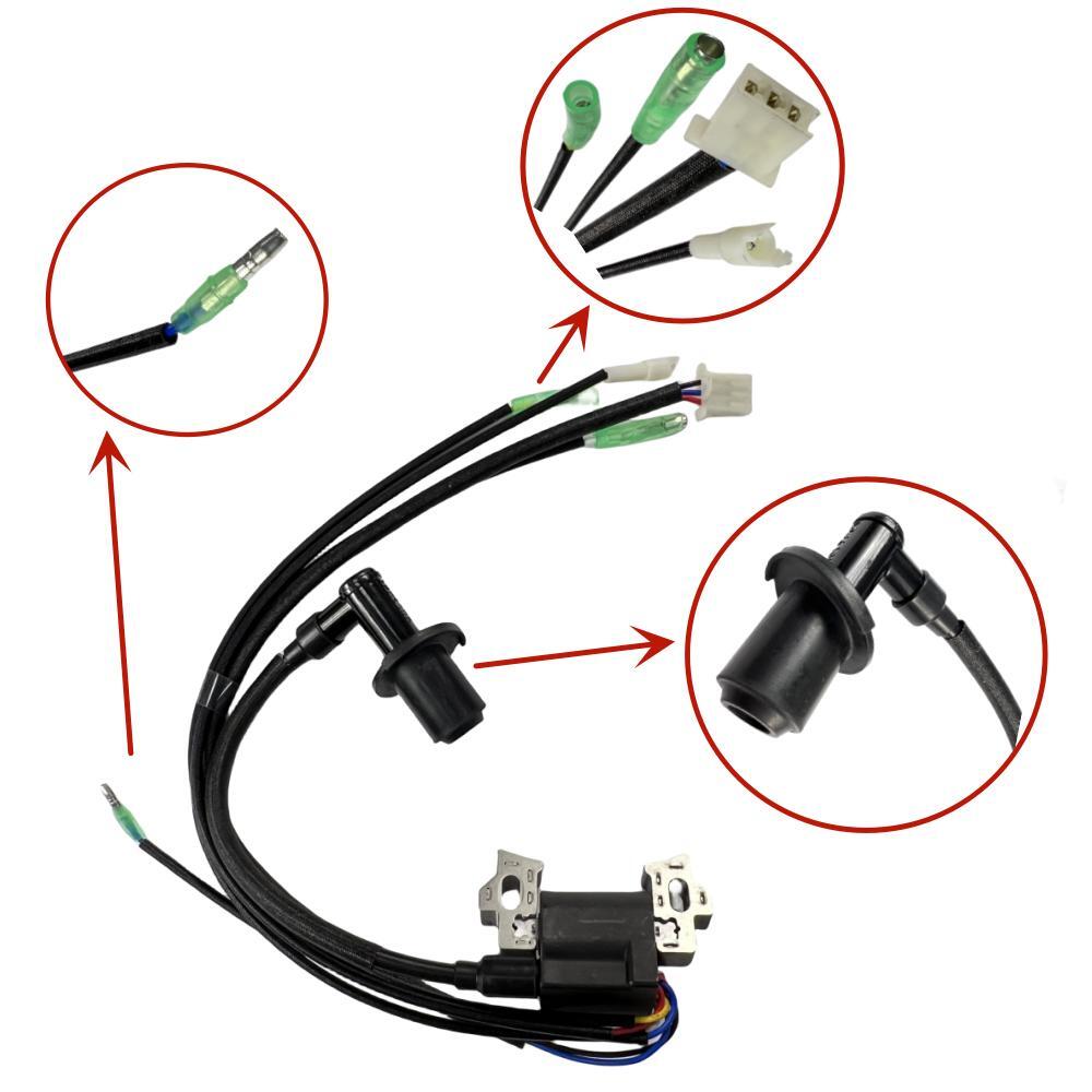 7-Wire Ignition Coil and Spark Plug For Predator 3500-Watt Inverter Generator with CO Sensor Alert image 2