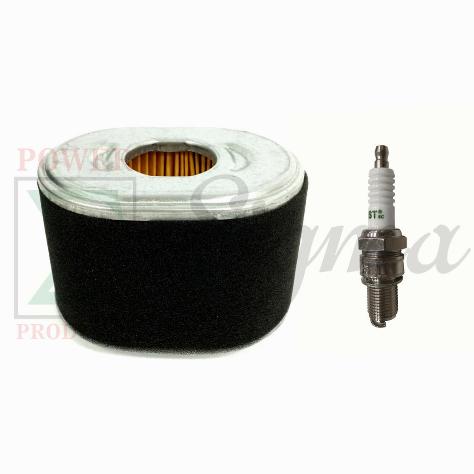 For Honda GX160 GX200 Air Filter Element Spark Plug 5.5 6.5HP PART 17210-ZE1-517 image 0