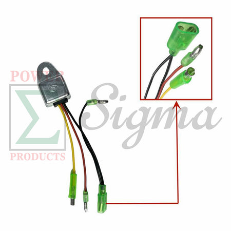 3-Wire Low Oil Alert Sensor with 4-Plug Replacement for Predator Gas Generators – Fits Surge 4000W (212cc), 4375W (212cc), 6500W (301cc/420cc), 8750W (420cc), 9000W (420cc) Not for Inverter Models image 1