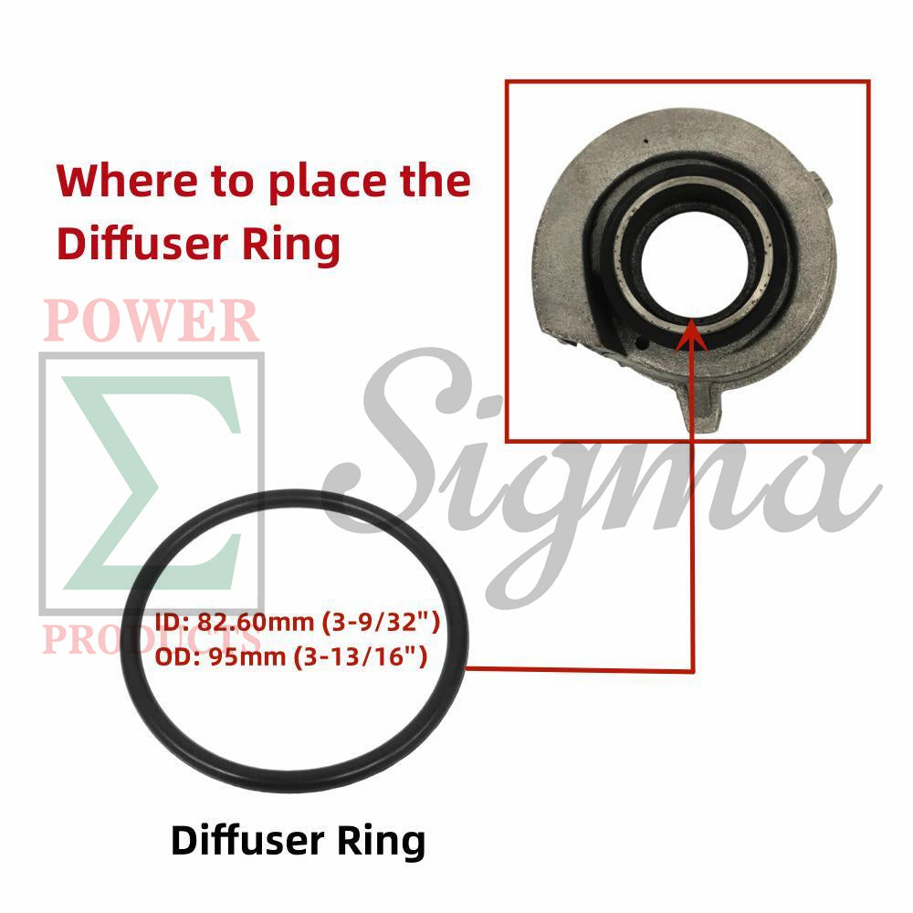 10PCS Gasket O-Ring Mechanical Seal For DuroMax XP904WP 9HP 427GPM 4 In. Gas Water Pump For Kipor Kama 4" In. 4-Inch 100MM 10HP 186F Diesel Water Pump KDP40 KDP40T image 6