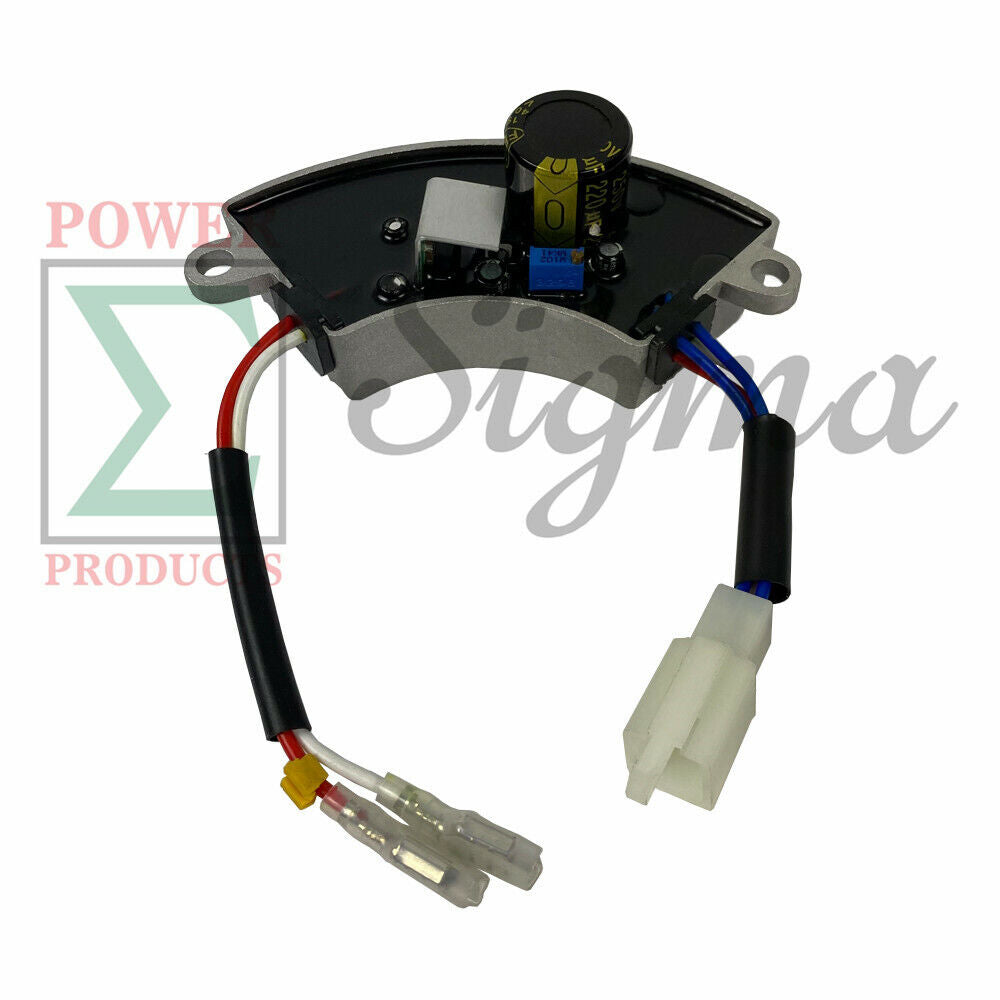 AVR & Carbon Brush For Champion 3300 3400 3500 4000 4375W Non-Inverter Generator image 3