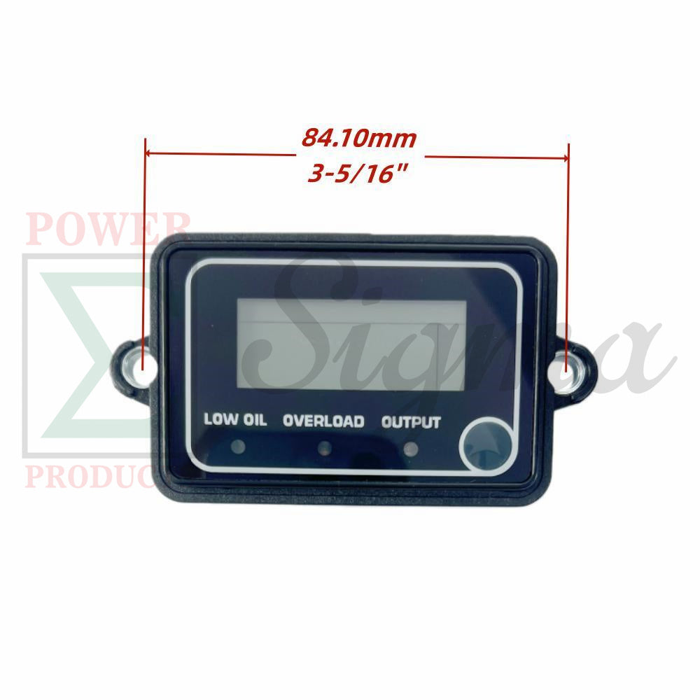 Digital Indicator Meter for Low Oil Alert, Overload & Output – Compatible with Harbor Freight Predator 3500 Inverter Generator image 1