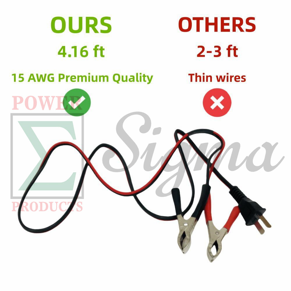 2PCS 12V DC T-Plug 15AWG 4.16ft Battery Charging Cable 8-15A for Honda Generator EU1000i EU2200i (excluding the latest Bluetooth model) EU3000i EM500 EM600 Replaces 32650-892-010AH 32660-894-BCX12H image 7