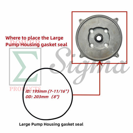 Pump Gasket O-Ring Kit for Honda 2" Inch 50 MM WB20XT3 WH20XTAF For Champion 2 IN For Pulsar For Red Lion 4RLAG-2H 5RLAG-2L For DuroMax XP652WP 7HP For Generac 2" Water Pump image 5