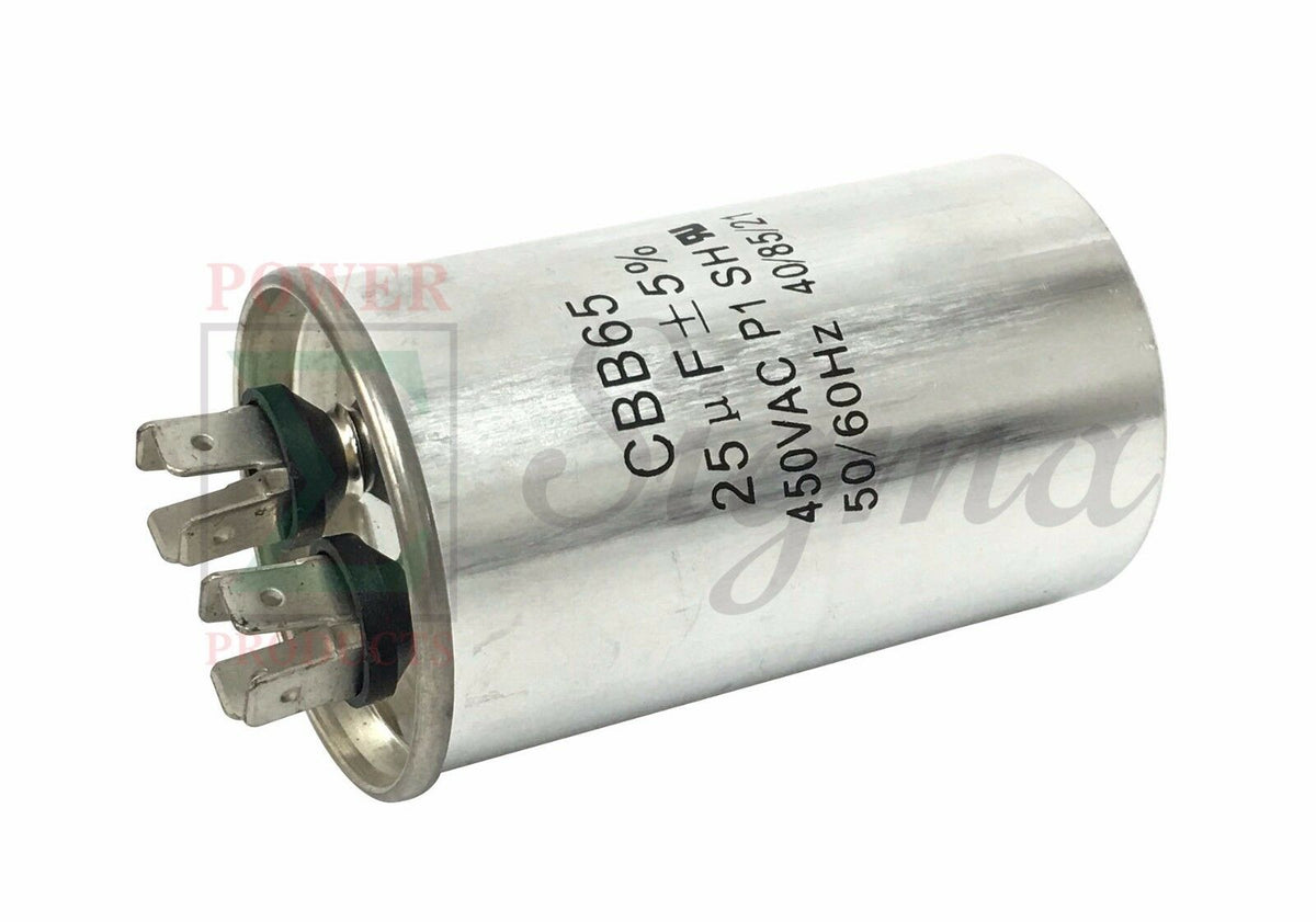 25uF AC Motor Capacitor CBB65 450VAC 50/60Hz For Air Conditioner Compressor image 2