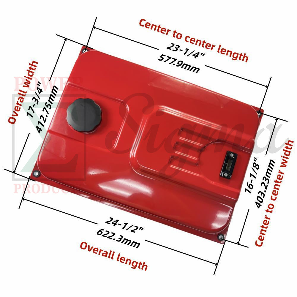 Heavy-Duty 30L Fuel Tank (G.W.15 lbs) with Bottom Vent for Predator Non-Inverter Generator 420cc – Fits 5000/6500W, 7000/8750W, 7250/9000W Models – Includes Bolts & Fuel Line, OEM-Quality image 3