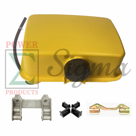 Diesel Fuel Tank & Support Fits YANMAR L100 & 186F  10HP CHINESE ENGINE Yellow image 0