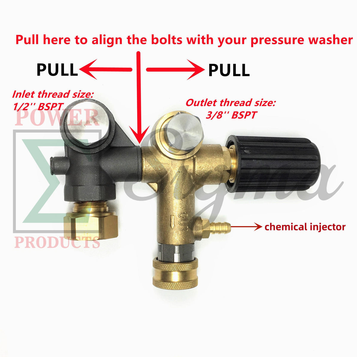 Unloader & Detergent Soap Siphon Hose for Honda GX340 11HP GX390 13HP 1" Shaft 4000 PSI For Devilblis EXHP3640 For Annovi Reverberi RKV4G36 Pressure Washer Pump image 1