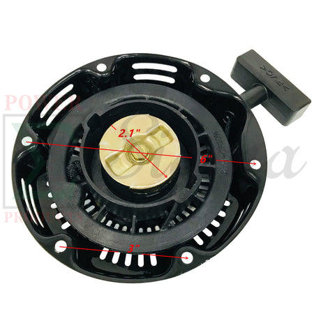 Recoil Starter For Wen 56180 98CC 1500 1800 Watt Gas Generator for Coleman Powersports CK100-S CK100 CT100U CC100X Mini Trail Bike Scooter Off Road Go Kart 3HP for Predator 79CC 99CC Engine 1in. Pump image 2