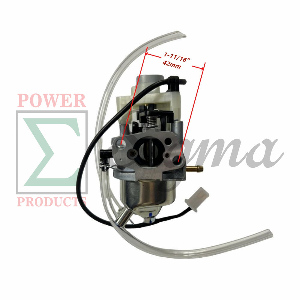 POWER PRODUCTS Carburetor with Stepper Motor and Gaskets and Fuel Line for Predator 3500-Watt SUPER QUIET Inverter Generator 63584 image 1
