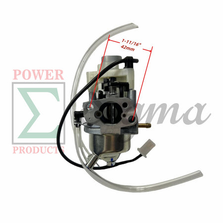 POWER PRODUCTS Carburetor with Stepper Motor and Gaskets and Fuel Line for Predator 3500-Watt SUPER QUIET Inverter Generator 63584 image 1
