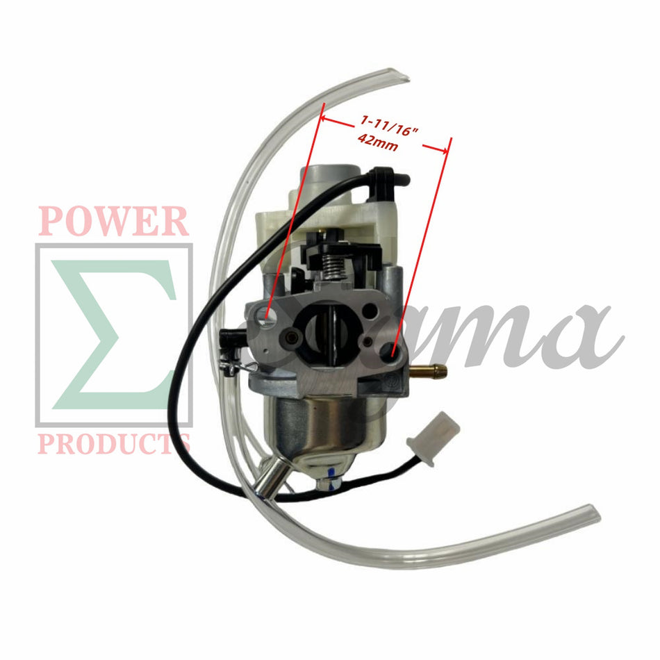 POWER PRODUCTS Carburetor with Stepper Motor and Gaskets and Fuel Line for Predator 3500-Watt SUPER QUIET Inverter Generator 63584 image 1
