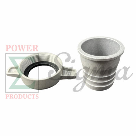 2" Inch Female Hose Connector Fitting with NPT Thread/Pin Lug/Hose Shank/Coupling with O-Ring Seal image 4
