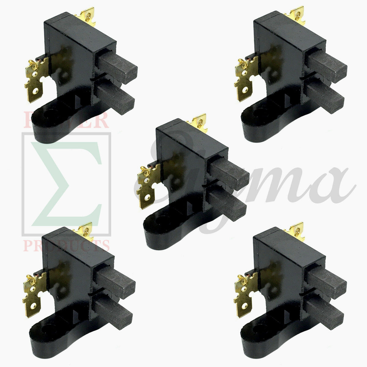 5PCS Carbon Brush Assembly For Harbor Freight Predator Chicago Electric For Honda For Clone Champion For Generac Coleman Powermate Wen Westinghouse Duromax All Power Generator image 0