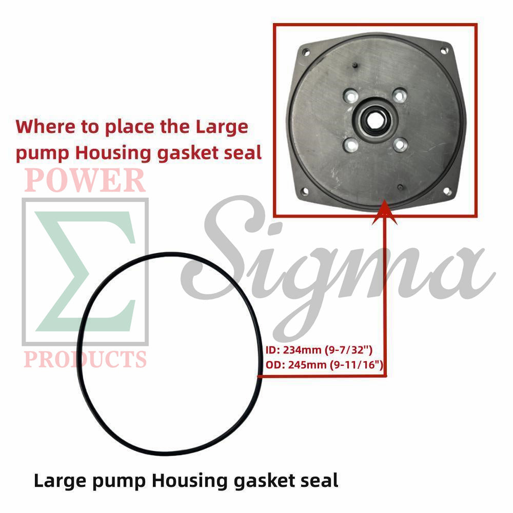 10PCS Gasket O-Ring Mechanical Seal For DuroMax XP904WP 9HP 427GPM 4 In. Gas Water Pump For Kipor Kama 4" In. 4-Inch 100MM 10HP 186F Diesel Water Pump KDP40 KDP40T image 10