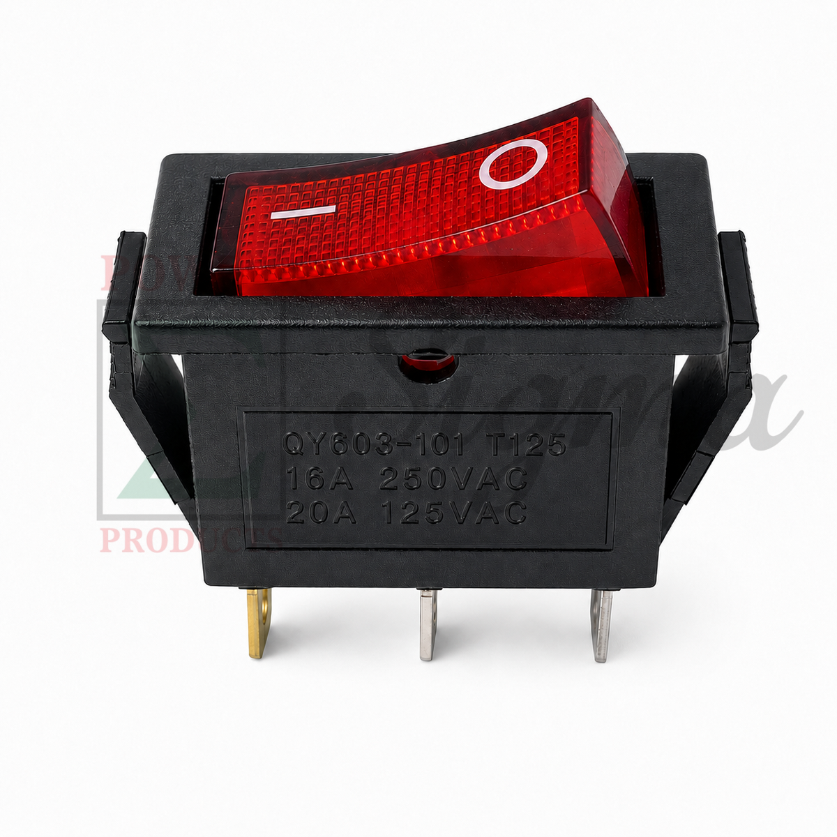ESC Throttle On/Off Red Rocker Switch Replacement for Predator Surge 9500-Watt Inverter Generator, Fits SKU# 57080, 71365, 59188, 3-Pin 2-Position I/O Red Light Switch image 0