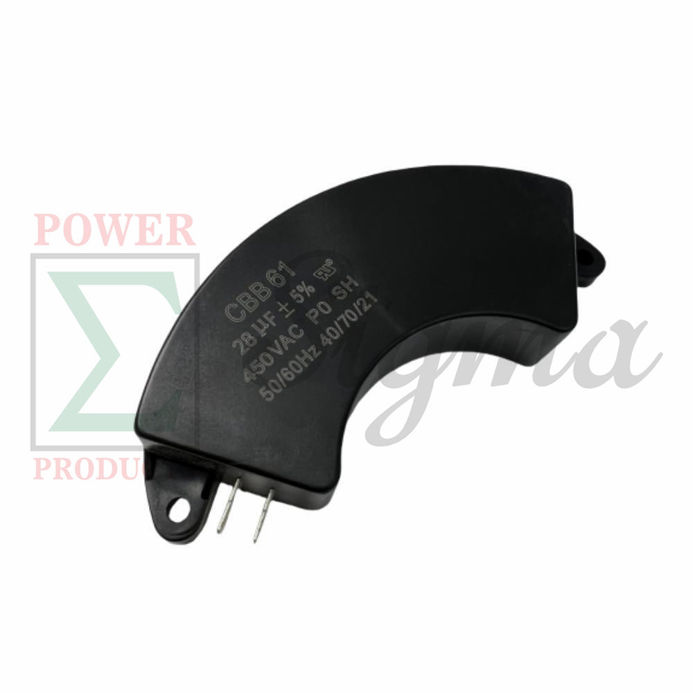 New Half-Moon CBB61 28uF 28μf 450VAC 50/60 Hz 5-7KW Generator Capacitor UL image 2