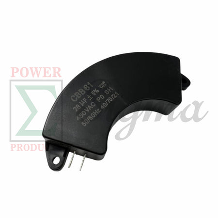New Half-Moon CBB61 28uF 28μf 450VAC 50/60 Hz 5-7KW Generator Capacitor UL image 2