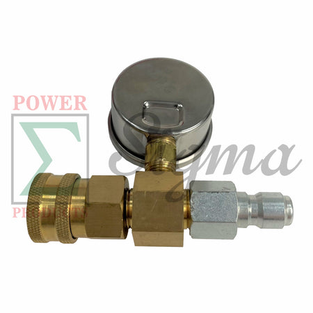 Heavy Duty Pressure Washer Gauge 5000 5800PSI With 3/8" FPT Quick Coupler Socket image 7