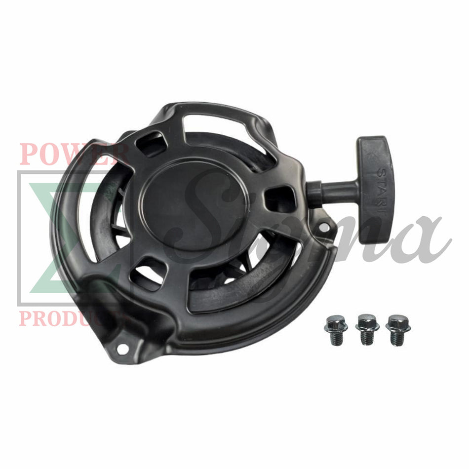 3-Bolt Type Recoil Starter with Handle & Bolts for Predator 5000-Watt Dual-Fuel Inverter Generator (Fits SKU 71367, 70143) image 0