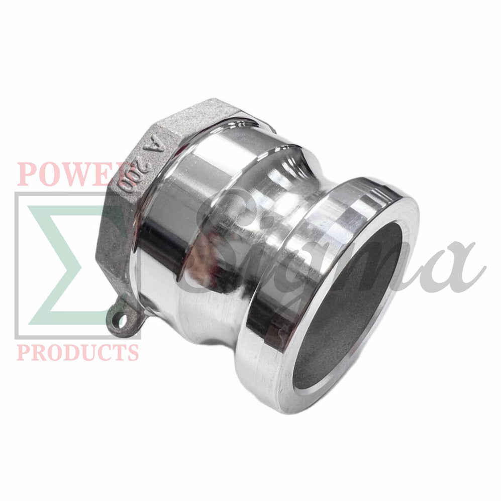 Sigma Aluminum Type A Cam and Groove Couplings / 2-Inch Quick Connect & Disconnect Fittings / Hose Camlock Fittings--2" Male Camlock Adapter x 2" Female NPT Thread image 4