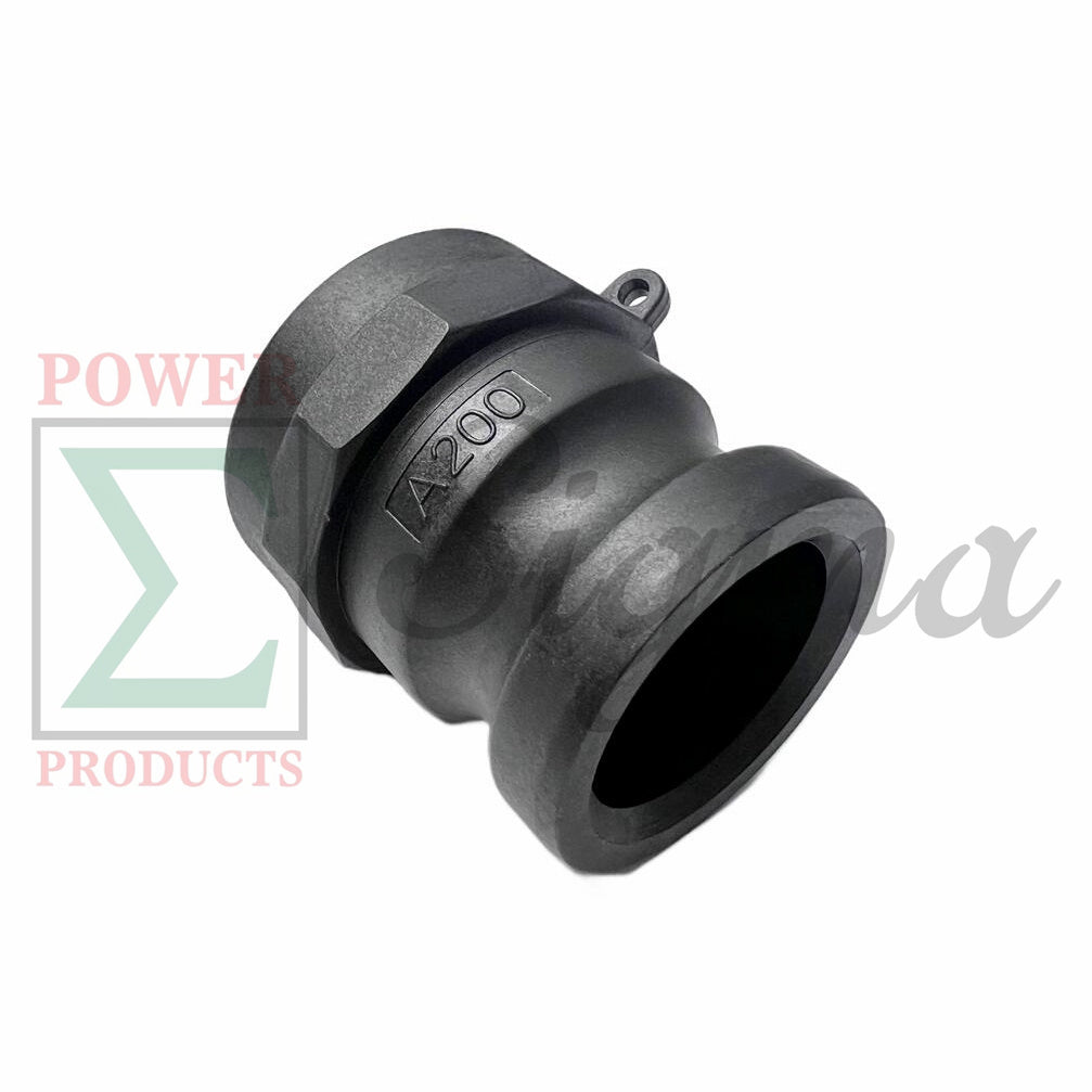 Sigma Polypropylene Type A Cam and Groove Couplings / 2-Inch Quick Connect & Disconnect Fittings / Hose Camlock Fittings--2" Male Camlock Adapter x 2" Female NPT Thread image 2