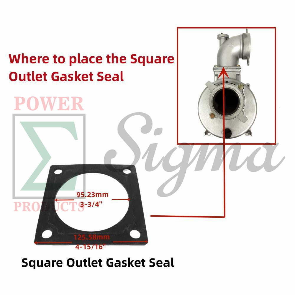 Pump Repair Gasket O-Ring Kit For DuroMax XP904WP 9HP 427GPM 4 In. Gas Water Pump For Kipor Kama 4" In. 4-Inch 100MM 10HP 186F Diesel Water Pump KDP40 KDP40T image 6