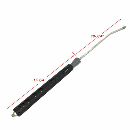 37" Zinc Plated Lance Wand Extension For Pressure Washer Gun Handle w/ Couplers image 0