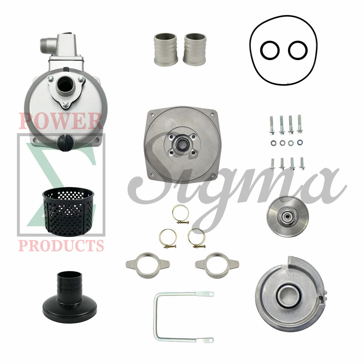 Complete Threaded Pump Body Housing Seal Replacement For Predator Pacific Hydrostar For XtremepowerUS For Ironton 60729 For Stanley 1" inch Ports 79cc 3HP Gas Engine Clear Water Pump image 0