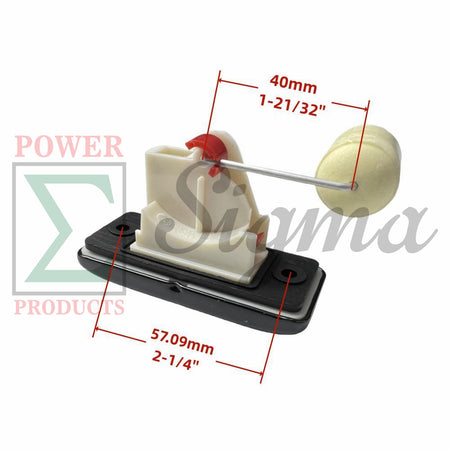 Rectangular Fuel Level Gauge Indicator for Predator 1800W 71341 59187 for Champion 1400/1800W 1200/1500W 79cc 80cc Non-Inverter Generator for Pulsar 3HP PG2200R for WEN 56160 1600W 98cc Generator image 1