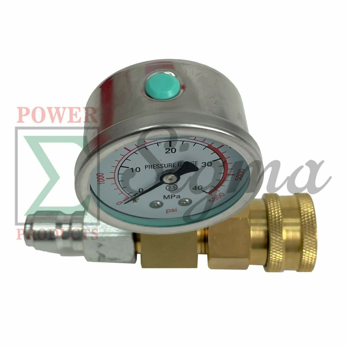 2PCS Pressure Gauge 5800 PSI With 3/8" Inch FPT Quick Connect For Power High Pressure Washer image 4