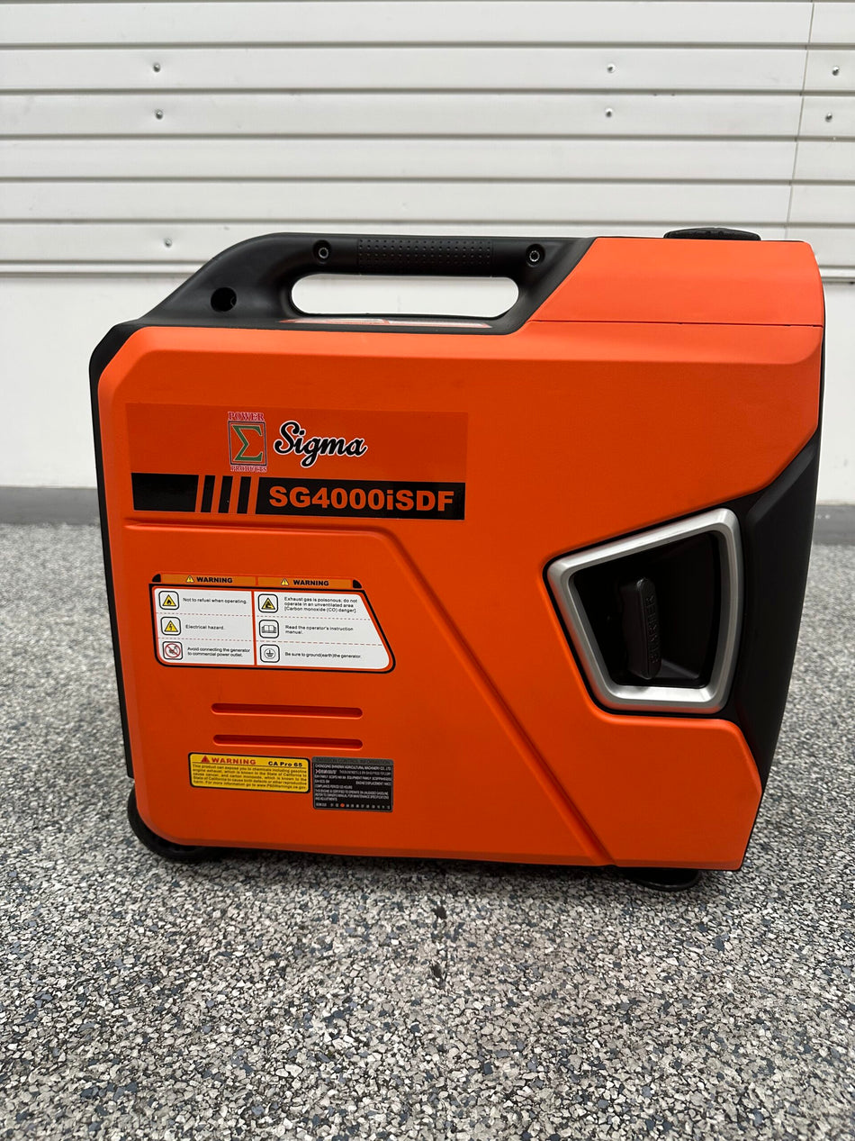 Sigma Portable Inverter Dual Fuel Generator 4000 Watts Super Quiet CO Alert Parallel and Series Capability Ideal For Outdoor Camping RV Trailer and Home Commercial backup power EPA Compliant Compact & Lightweight image 0