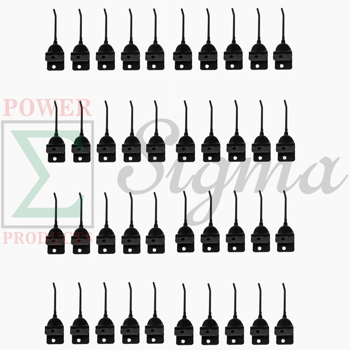 40 PCS Rubber Rake Teeth for New Holland 55 56 57 256 65609 850612 John Deere AE24953 AE47389 54 64 74 350A 640 650 652 660 662 670 671 673 851 858A 894A 896A IH AC AGCO New Idea SG300916 image 0