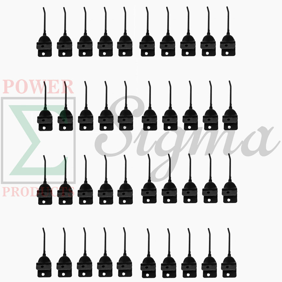 40 PCS Rubber Rake Teeth for New Holland 55 56 57 256 65609 850612 John Deere AE24953 AE47389 54 64 74 350A 640 650 652 660 662 670 671 673 851 858A 894A 896A IH AC AGCO New Idea SG300916 image 0