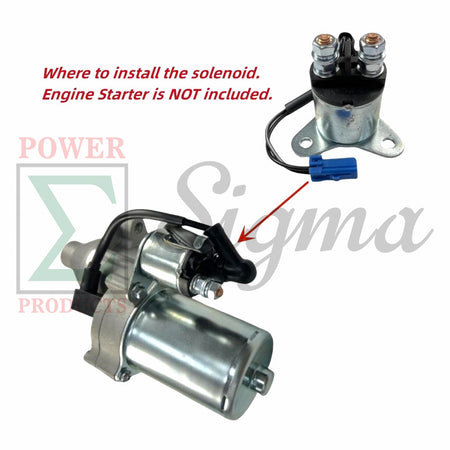 Engine Starter Solenoid with bolts- Compatible Replacement for PREDATOR Open Frame Inverter Generators 8750W Surge / 7000W Running (SKU# 71340, 59190) image 2