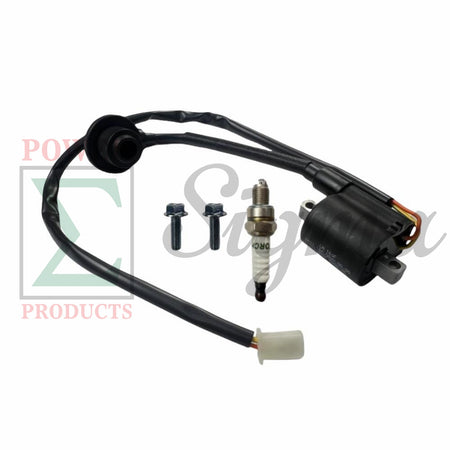 Ignitor and Spark Plug with Bolts for GENMAX GM3200i GM3300i 3200-Watt 3300-Watt 145cc Inverter Generators image 0