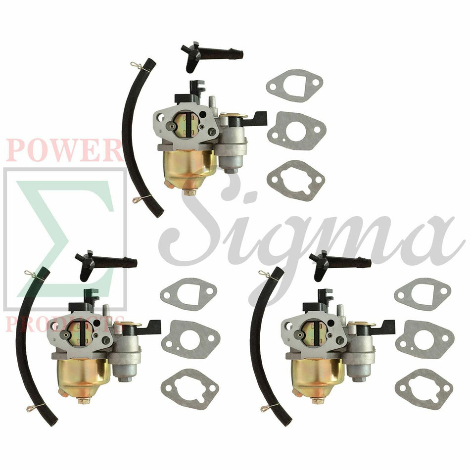 3 PCS Carburetor For Honda GX160 GX200 5.5HP 6.5HP Replaces 16100-ZH8-W61 Type A image 0