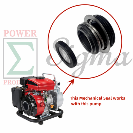 Mechanical Seal for Harbor Freight Predator 1" in. 79cc Gas Engine Clear Water Pump 63404 56161 image 2
