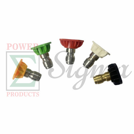 5 Quick Connect Spray Nozzles Tips for Westinghouse WPX 3600PSI 2.7 GPM for Generac Speedwash 3200PSI 2.7GPM Pressure Washer for Predator 3100PSI 3200PSI 2.8GPM Pressure Washer image 0