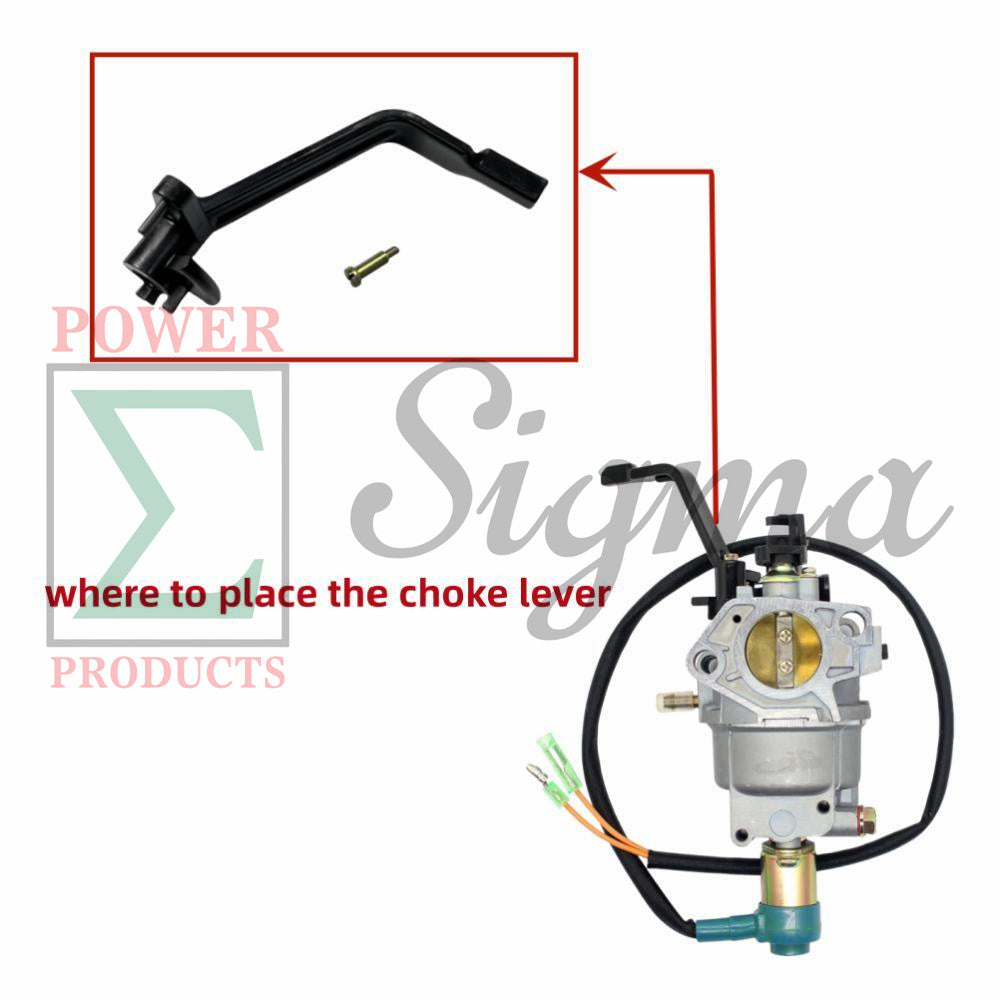 Choke Lever on Carburetor for Predator 6500/5500 8750/7000 9000/7250 Watts 420cc Non-Inverter Gas Generator for Generac GP5000 GP5500 GP6500 GP7500E GP8000E for Westinghouse WGen6000 WH6000S WH7500v WGen7500s image 1