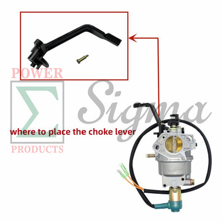 Choke Lever on Carburetor for Predator 6500/5500 8750/7000 9000/7250 Watts 420cc Non-Inverter Gas Generator for Generac GP5000 GP5500 GP6500 GP7500E GP8000E for Westinghouse WGen6000 WH6000S WH7500v WGen7500s image 1