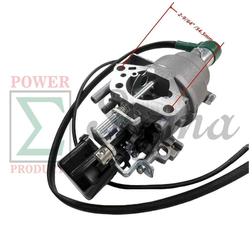 Carburetor with Stepper Motor, gaskets and fuel line--Compatible Replacement for PREDATOR Inverter Generators 9500-Watt Surge / 7600-Watt Running (SKU# 71365, 59188) image 2