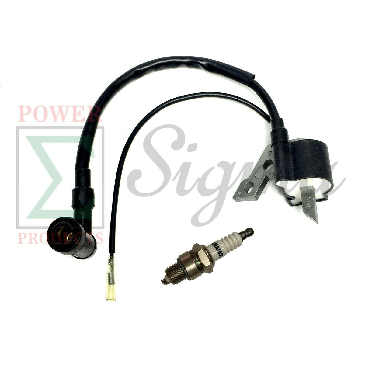 Ignition Coil and Spark Plug For Predator 79CC 99CC Gas Engine 1" Water Pump For WEN 1800W For Champion For UST 1200W 1350W Generator For Coleman Powersports CK100-S CT100U CC100X GoKart MiniBike image 0